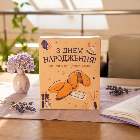 Печиво з передбаченнями "З Днем Народження" 
